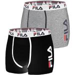 Boxers de créateur Fila multicolores en coton lavable en machine en lot de 2 Taille L classiques pour homme en promo 