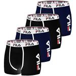 Boxers de créateur Fila multicolores en lot de 4 Taille S look fashion pour homme en promo 
