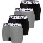 Boxers de créateur Fila multicolores en lot de 4 Taille S look sportif pour homme en promo 