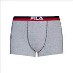 Boxers de créateur Fila gris à logo en lot de 2 Taille S classiques pour homme 