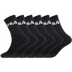 Socquettes de créateur Fila noires lavable en machine en lot de 6 Pointure 46 look fashion pour homme en promo 