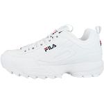 Ugly sneakers de créateur Fila Disruptor blancs Pointure 40 look fashion pour homme en promo 