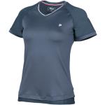 Polos de tennis de créateur Fila bleus en polyester respirants à manches courtes Taille M pour femme en promo 