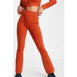 Pantalons taille haute de créateur Fila orange Taille XS rétro pour femme en promo 