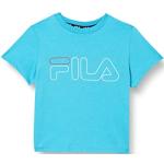 T-shirts à manches courtes de créateur Fila bleus enfant look fashion 