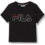 T-shirts à manches courtes de créateur Fila noirs enfant look fashion 