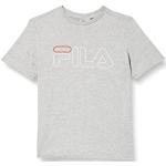 T-shirts à manches courtes Fila gris clair de créateur look fashion pour garçon de la boutique en ligne Amazon.fr 