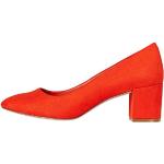 FIND Block Heel Round Toe Escarpins, Orange (Red), 37 EU
