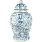 Vases chinois multicolores en porcelaine avec couvercle 