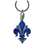 FIRENZE Souvenir et objet de collection Porte-clés Symbole du Lys en laiton - Bleu - Taille unique
