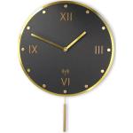 Horloges design dorées en aluminium 