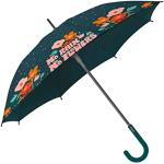 Parapluies tempête verts à fleurs à motif fleurs Taille M look fashion 