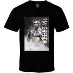 FIT Conor Mcgregor The Notorious UFC Boxing Men's Black T Shirt 100% Cotton Shirt