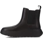 Boots Chelsea FitFlop noires en cuir Pointure 40 look fashion pour femme 