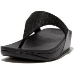 Sandales FitFlop Lulu noires en cuir synthétique en cuir Pointure 38,5 look fashion pour femme en promo 