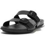 Sandales plates FitFlop noires en caoutchouc Pointure 37 look fashion pour femme 