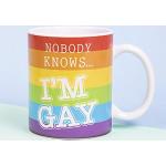 Fizz Creations Nobody Knows I'm Gay Heat Changing Mug Novelty Mug