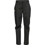 Pantalons de randonnée Fjällräven noirs avec ceinture bio stretch Taille XS pour femme 