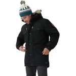 Parkas en duvet Fjällräven Singi noires en fausse fourrure imperméables coupe-vents Taille XL pour homme 