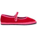 Chaussures casual rouges en velours look casual pour enfant 