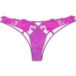 Bas de bikini Fleur du mal violets à fleurs avec broderie Taille XS pour femme 