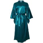 Robes de chambre longues Fleur du mal bleu canard en velours à motif canards Taille XS pour femme en promo 