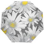 Parapluies pliants gris à motif fleurs look fashion 