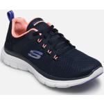 Chaussures de sport Skechers Flex Appeal 4.0 bleues Pointure 36 pour femme en promo 