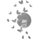 Horloges design grises à motif papillons modernes 