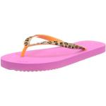 flip flop Femme Easy Animal Tongues, Pink (Neon Lilac/Neon Orange 6701), 37 EU