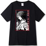 flowereyes Attack on Titan t-Shirt Anime Manga Mikasa Ackerman imprimé à Manches Courtes t-Shirt Sweat pour Adulte Unisexe