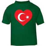 Flox Creative T-shirt pour bébé Motif drapeau de la Turquie - Vert - 6 mois