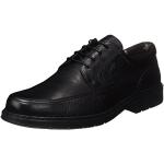 Chaussures oxford Fluchos noires en fibre synthétique respirantes look casual pour homme en promo 