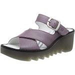 Sandales Fly London violettes en cuir en cuir Pointure 36 look fashion pour femme 