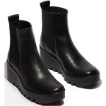 Chaussures Fly London noires en cuir en cuir Pointure 41 avec un talon jusqu'à 3cm pour femme en promo 