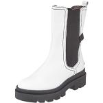 Boots Chelsea Fly London blanches en cuir résistantes à l'eau à bouts ronds Pointure 38 look fashion pour femme 