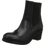 Boots Chelsea Fly London noires en caoutchouc à fermetures éclair Pointure 37 look fashion pour femme 