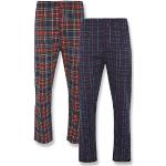 Pantalons de pyjama rouge bordeaux en coton en lot de 2 Taille S look fashion pour homme 