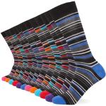 Chaussettes multicolores à rayures à motifs en lot de 12 Pointure 39 classiques pour homme 