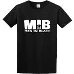 Fm10 Man MIB Men in Black Will Smith Tommy Lee Jones Cinema & TV Men's Cotton Shirt T-Shirts à Manches Courtes(X-Large)