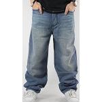 Jeans baggy bleues claires Taille XXL plus size look Hip Hop pour homme 