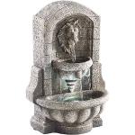 Fontaine d'intérieur sculpture lion - gris