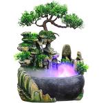 Fontaines zen vertes en résine en promo 