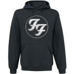 Foo Fighters Logo in Circle Homme Sweat-Shirt à Capuche Noir S
