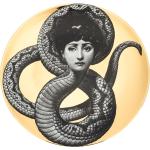 Assiettes Fornasetti en céramique à motif serpents 