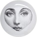 Assiettes en céramique Fornasetti blanches en céramique 
