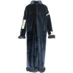 Parkas longues d'automne bleu marine en fausse fourrure Gustav Klimt Taille L 