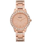 Montres Fossil roses en or rose look chic pour femme 