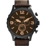 Montres Fossil Nate marron look casual pour homme 