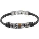 Bracelets Fossil gris acier en acier en acier pour homme 
